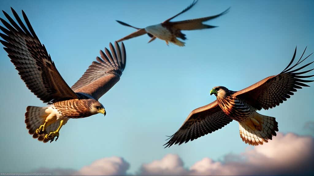 hawk soaring in the sky